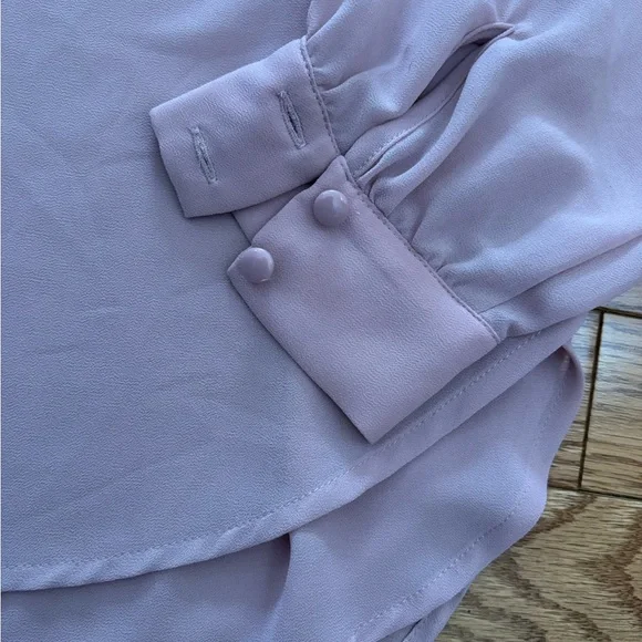 [S]Bellatrix Elegant Baby Pink Women's Blouse - Picture 4 of 8
